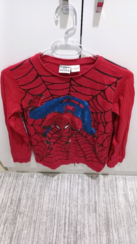 Spider-Man Desenli Kırmızı Çocuk sweatshirtü - 4