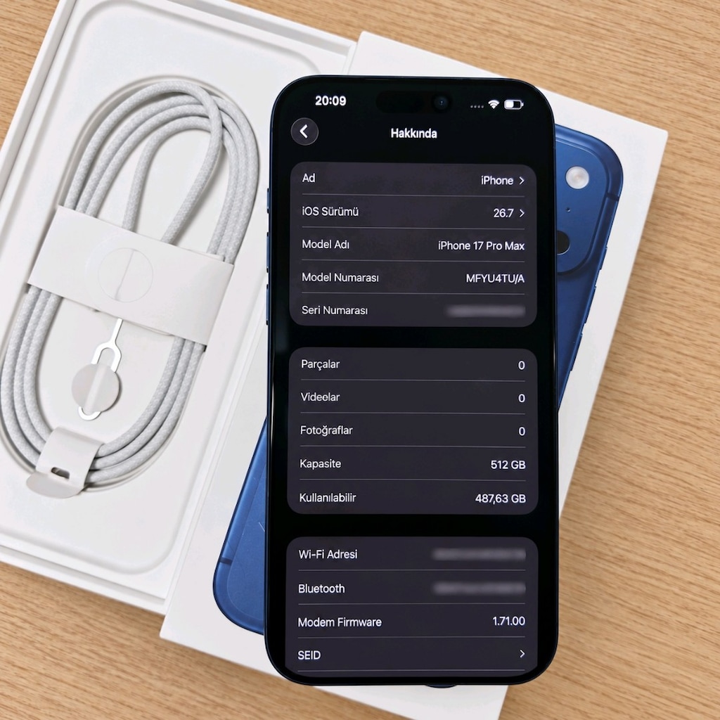 iPhone 17 Pro Max 512 GB Pil %100 17 Ay Türkiye Garantili Faturali - 8