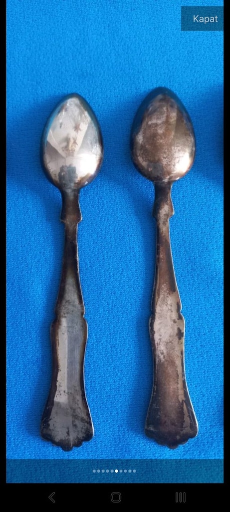 Gümüş tatli kaşık - 5