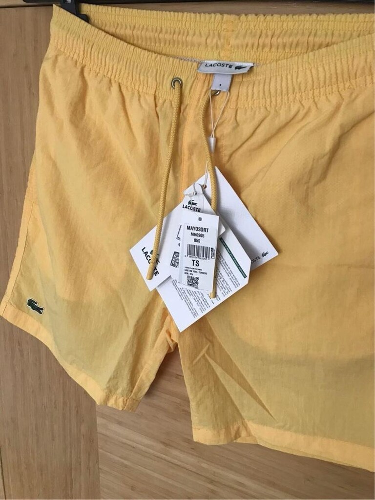 ORİJİNAL LACOSTE ŞORT MAYO SIFIR ETİKETLİ SMALL BEDEN SARI - 2