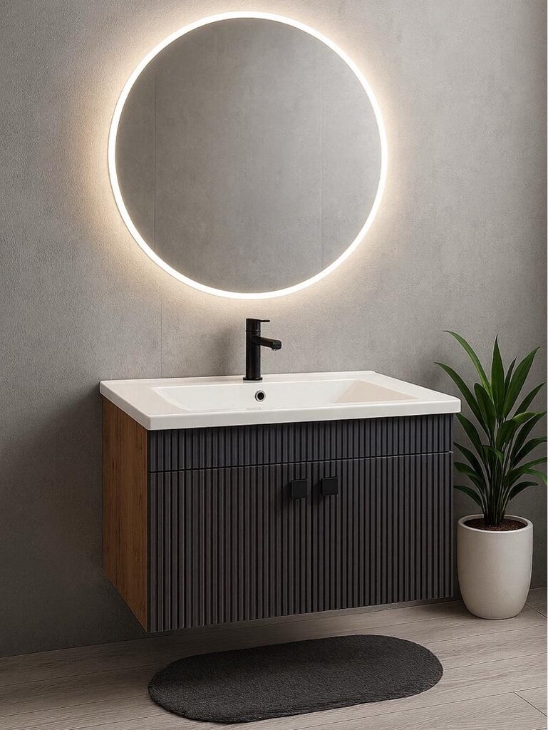 80cm Balon Kapak Banyo Dolabı