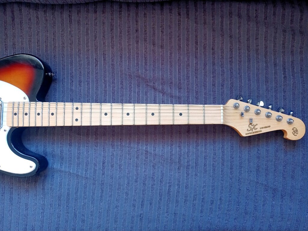SX Telecaster Sunburst Gövde Maple Klavye - 4