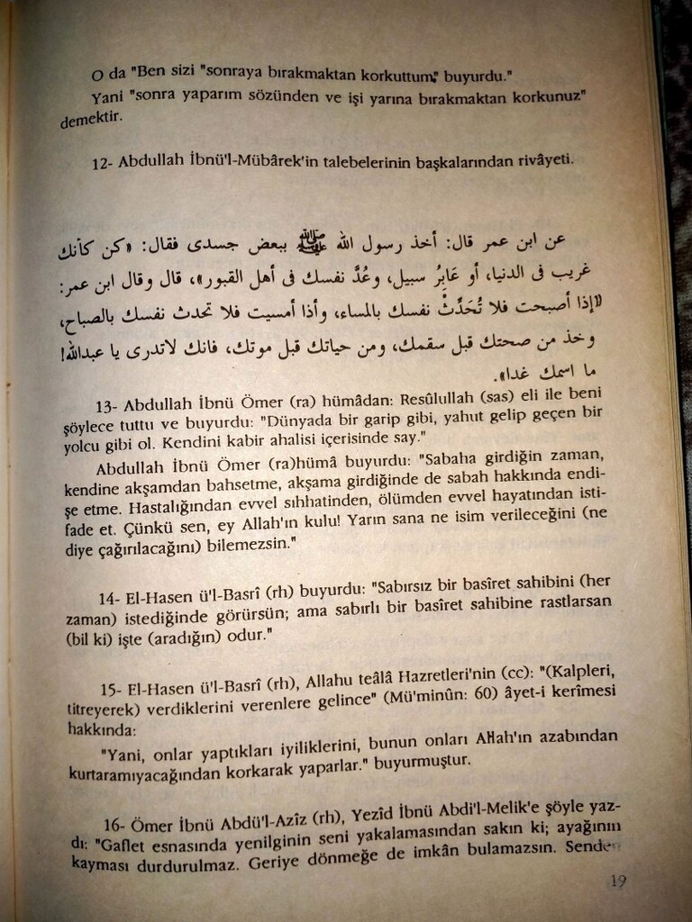 Dini kitap KiTABÜ'Z-ZÜHD VE'R-REKAİK Zahidlik ve incelikler - 9