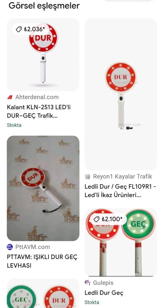 DUR ve GEÇ Reflektörlü Ledli İkaz Levhası - 4
