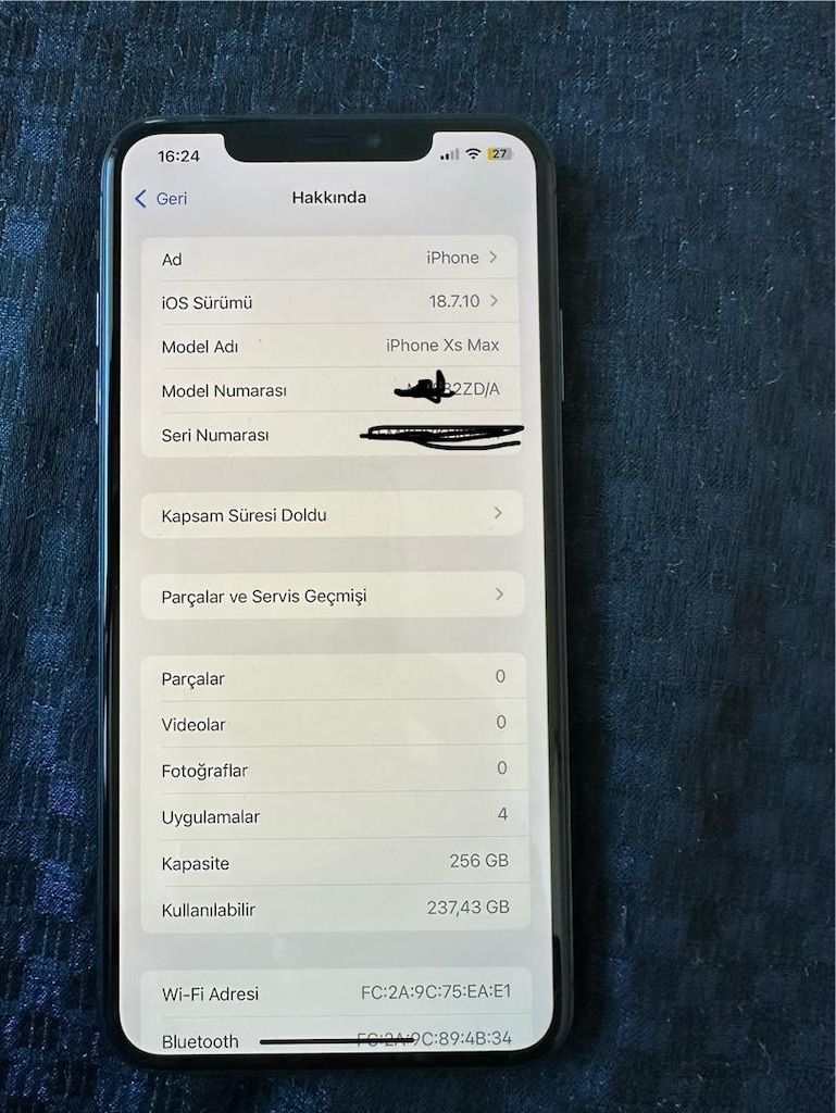 iphone xs max 256 pasaport kayitli - 2