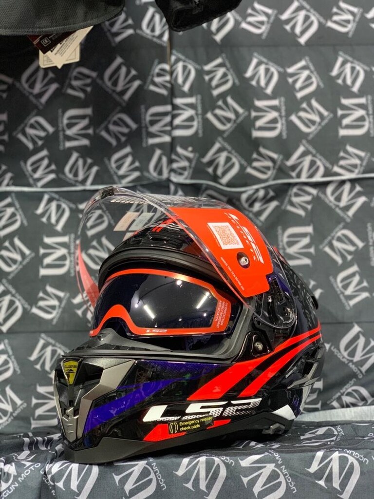 NAKİTE ÖZEL PROFESYONEL LS2 CHALLENGER KASK SIFIR KAPALI KUTU - 4