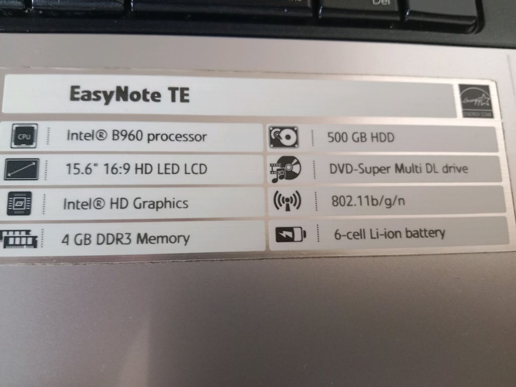 Packard bell Sorunsuz Tamir görmemiş Bataryası yenigibi 4 GB DDR3MEMOR - 6