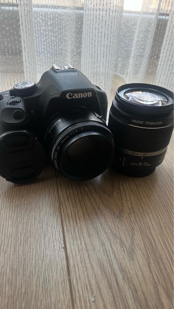 Canon 500D DSLR Fotoğraf Makinesi - 50mm ve 18-55 Lens
