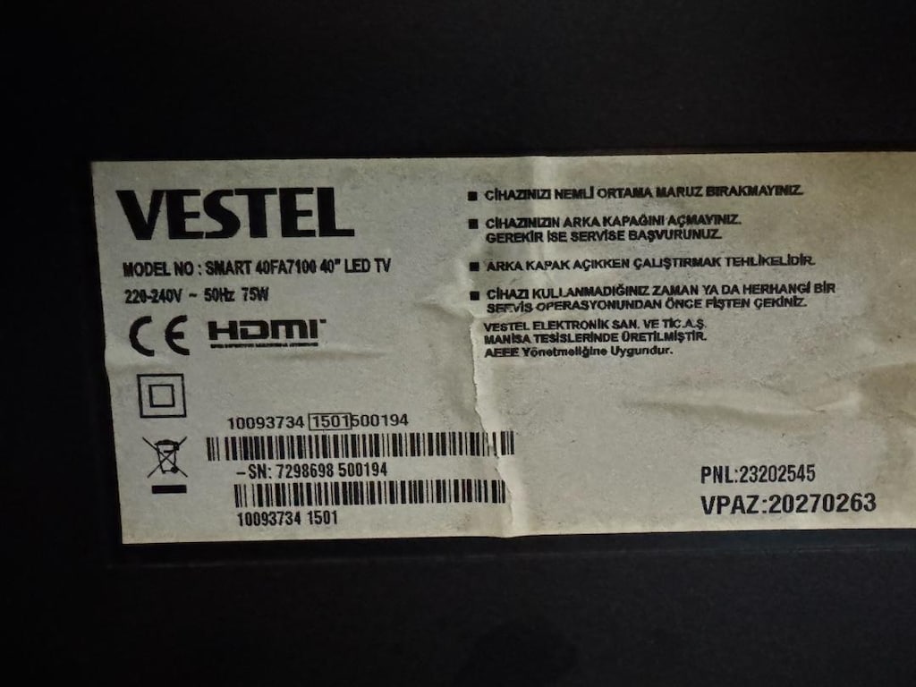 VESTEL 40 İNÇ TELEVİZYON - 4
