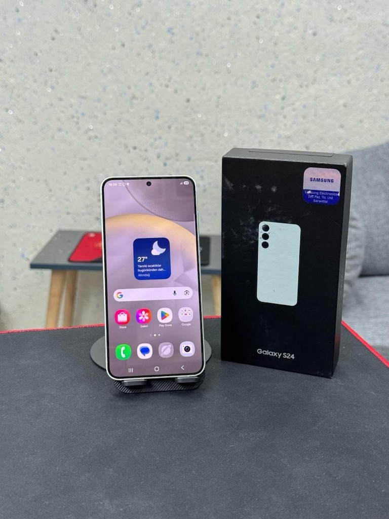 Samsung s24 8 rem 256 gb hatasız kutulu faturalı garantili - 2