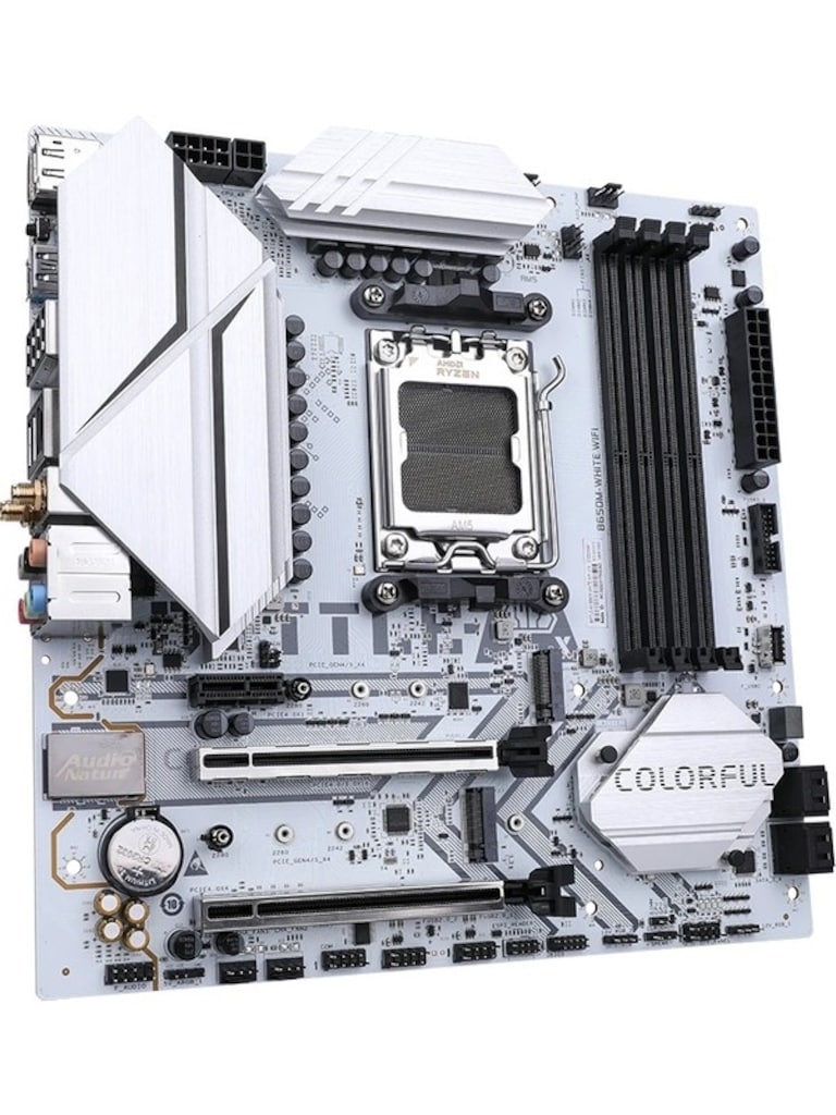 Colorful BATTLE-AX B650M-WHITE Wi-Fi V15 AMD AM5 DDR5 Anakart - 2