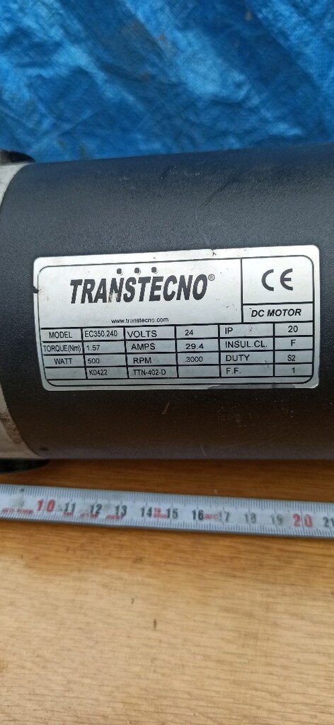 Transtecno Redüktörlü Dc Motor 24 Volt 500 watt 36 Nm - 2