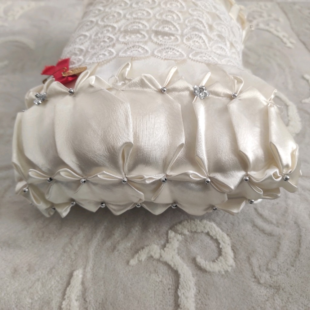 Saten bebek takı yastığı - 3