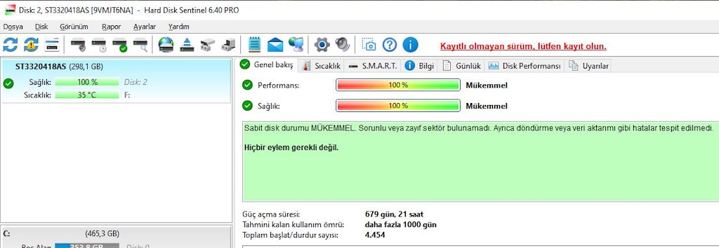 Seagate 320 GB 3.5” SATA Hard Disk (Sağlık 100 , 7200RPM ile hızlı ) - 4