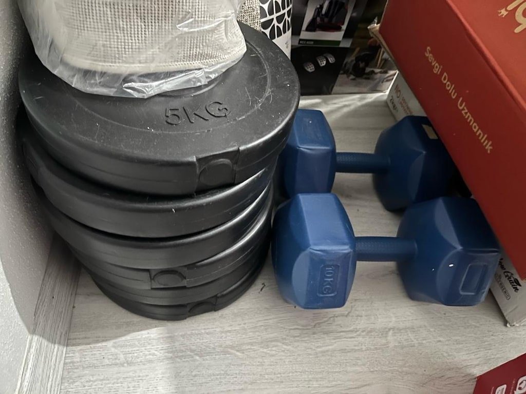 bench sehpası ve ağırlık seti - 4