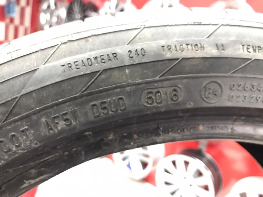 255/40/19 çıkma lastik Continental marka yazlık temiz düzgündür 2adet - 7
