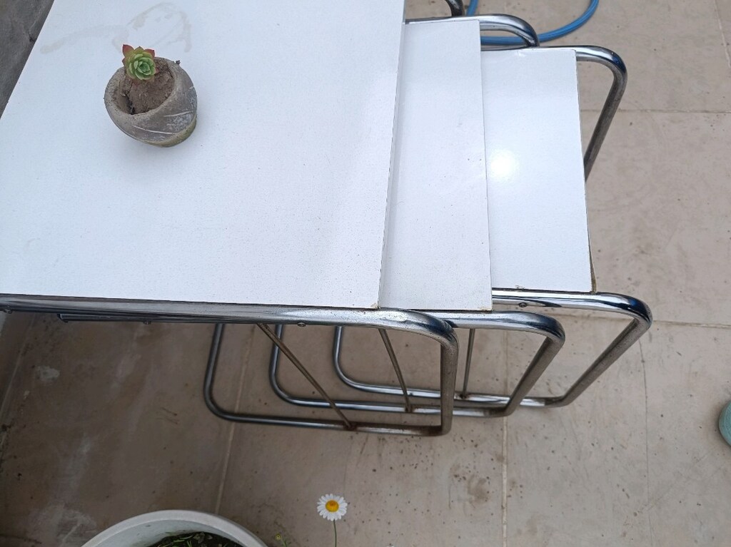 Beyaz Sehpa Takımı 3 lu - 2