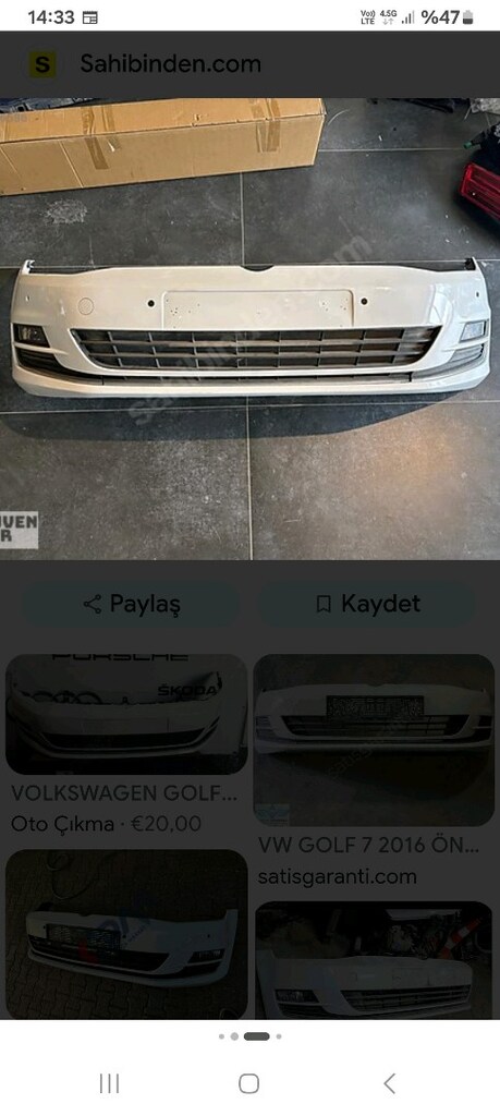 golf 7 ön arka tampon stop far - 3