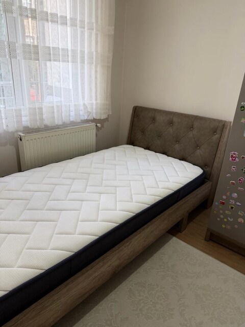 kaliteli az kullanılmış karyola + başlık + yatak 100*200