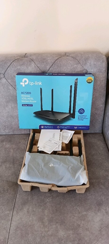 Sıfır Tplink VR300 1200 mpbs VDSL modem yeni modelidir. - 4
