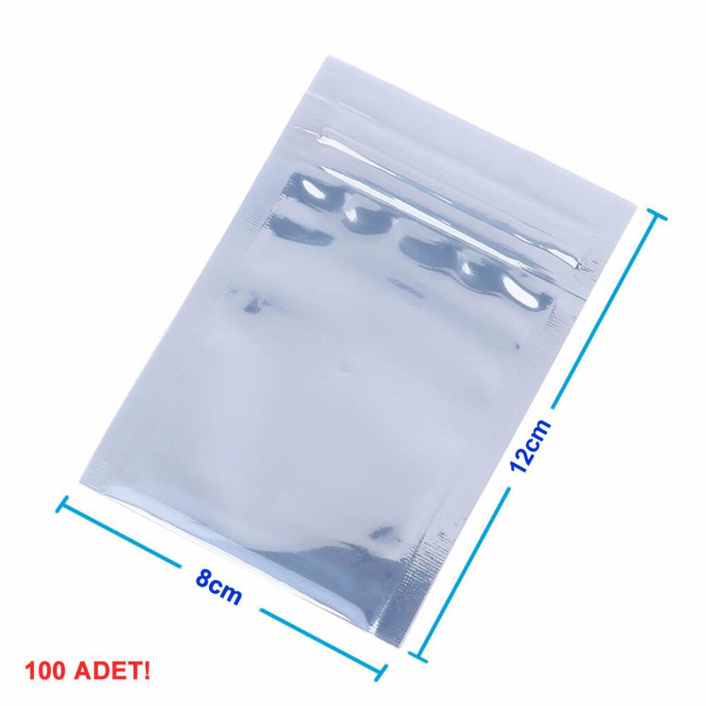 Antistatik ESD Metalize Poşet Kilitli/Kilitsiz Anti-Statik 100lü - 11