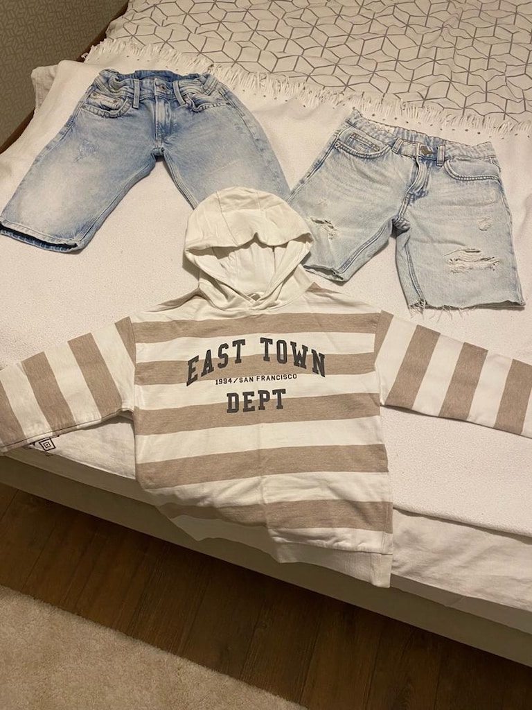 Erkek çocuk 7-8 yaş Mango/Zara şort/ sweat set