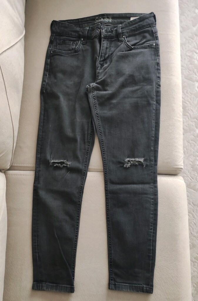 COLİNS DENİM 28 30 FÜME GRİ YIRTIK JEAN PANTOLON