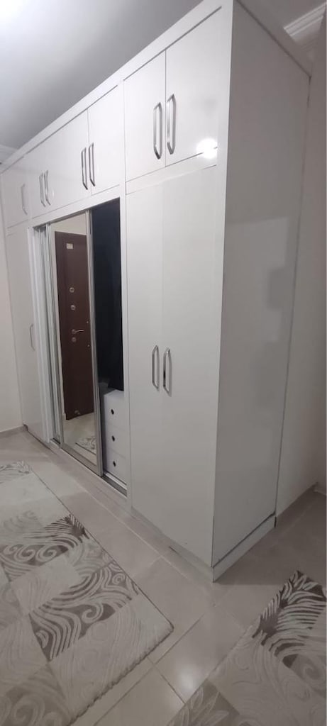260x260 cm Devasa Aynalı Sürgülü Vestiyer & Yüklük Kombinasyonu - 2
