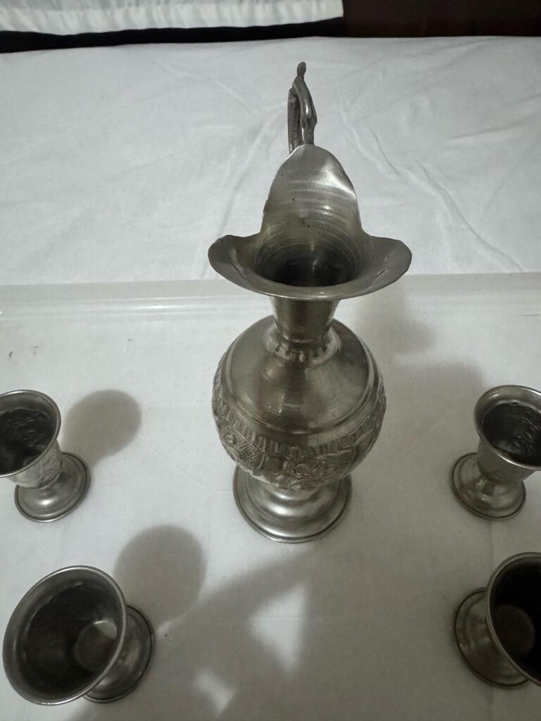 Vintage Gümüş Kaplama İkram Takımı (7 Parça) - 3