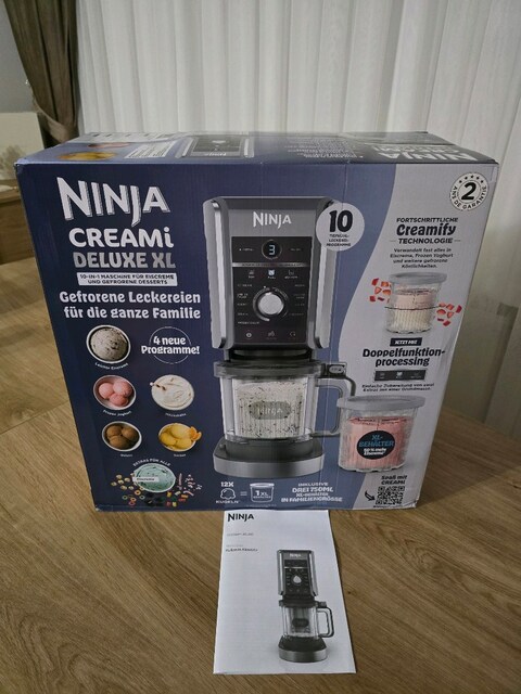 Ninja CREAMi Deluxe 10-in-1 Dondurma ve Frozen Makinesi Sıfır KapaKutu