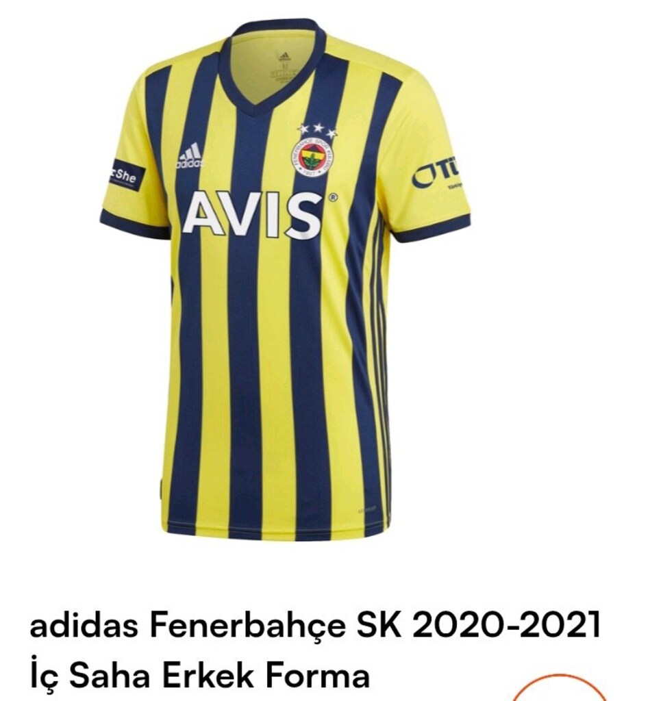 FENERBAHCE 2020-2021 İÇ SAHA LİSANSLI LOGOLU FORMA XXL - 3