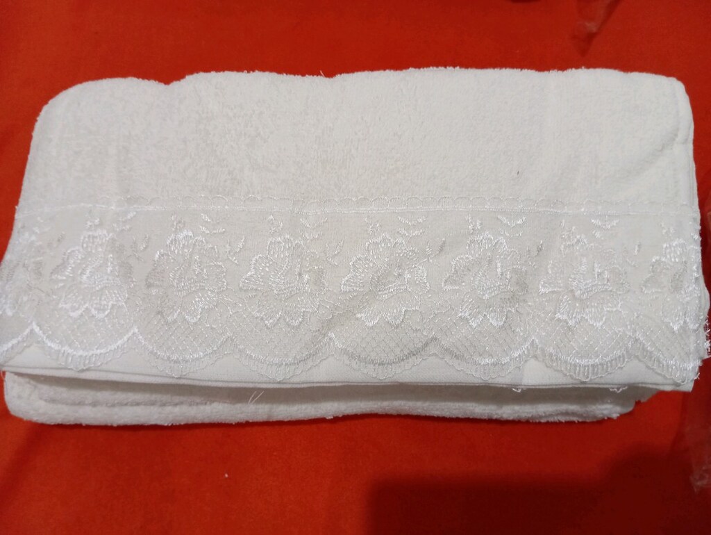 12 li güpürlü 40×70 cm.pamuk düğün havlusu.sıfır 60 adet.12 adet=850tl - 4