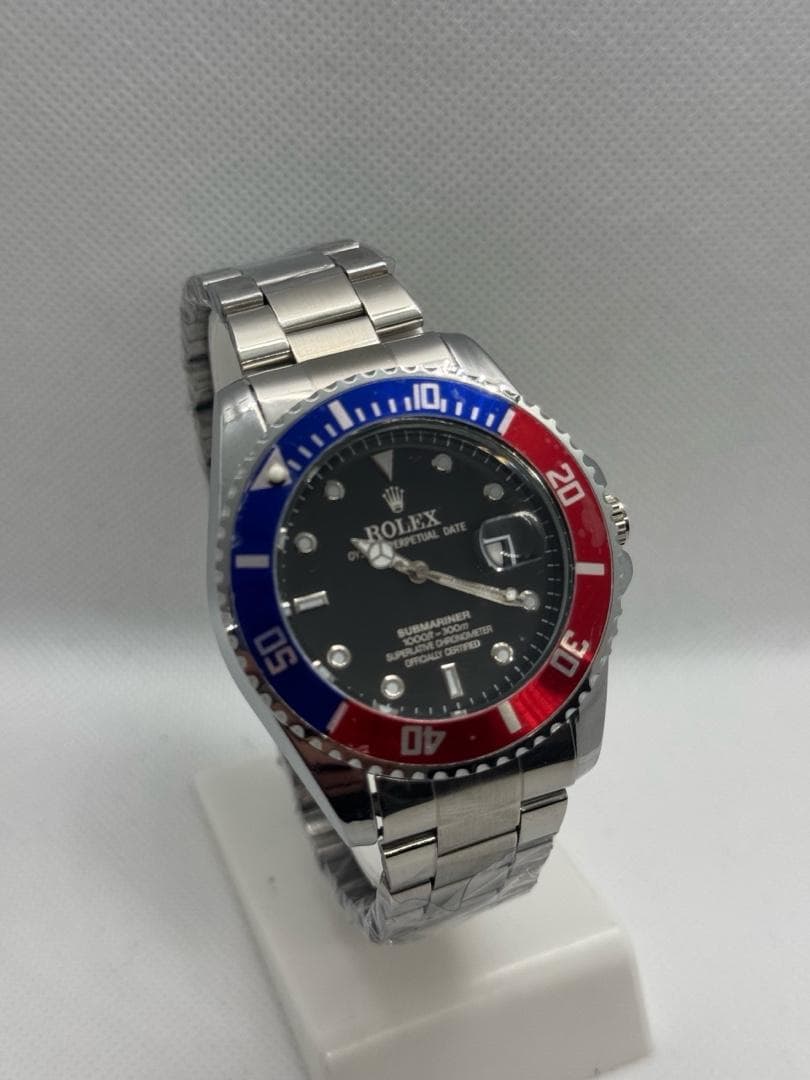 Rolex Mavi kırmızı Lüks Saat - 5