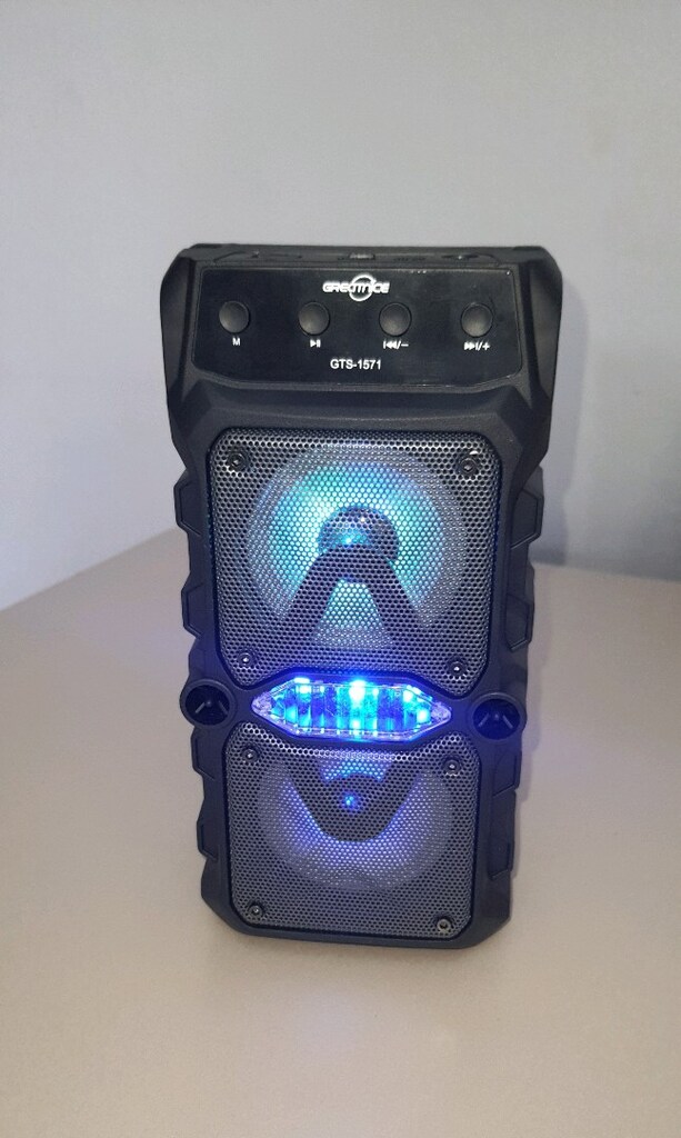 Bluetooth hoparlör mikrofonlu rgb ışıklı şarjlı ses bombası,extra bass - 6