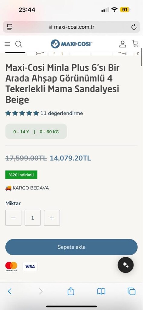 maxi cosi mama sandalyesi - 2