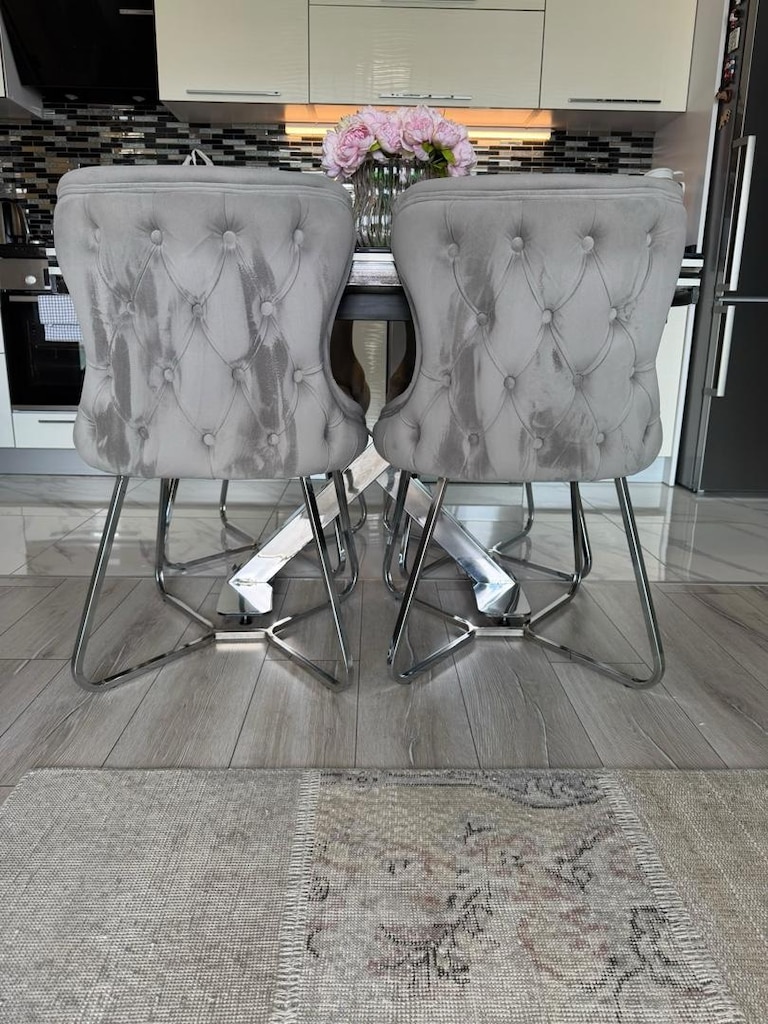 yemek masası, mutfak masası 4 sandalye - 5