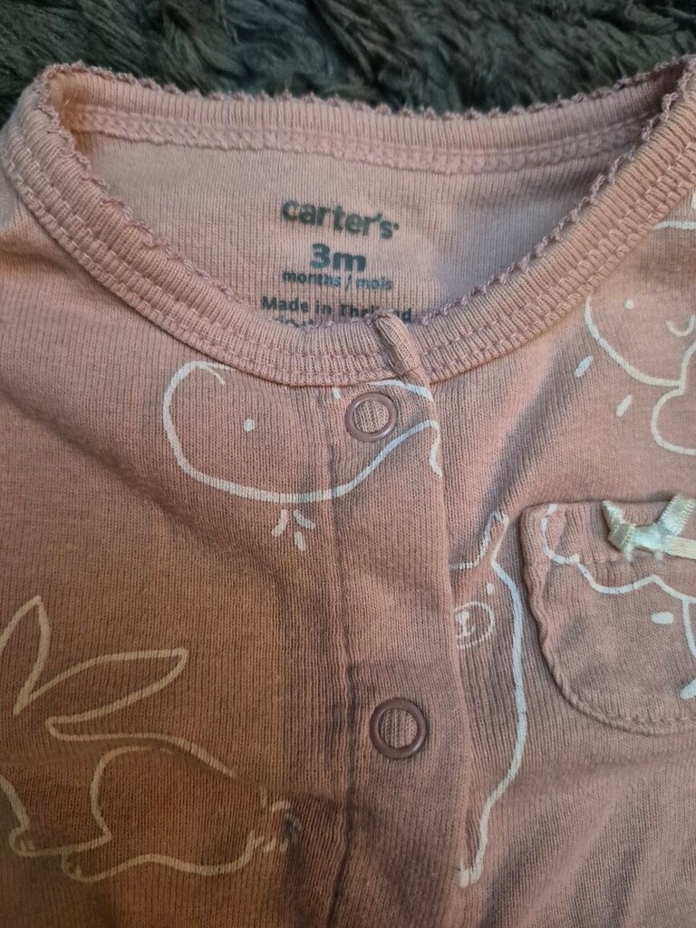 Carter’s 3 Ay Bebek Tulum – Tavşan Desenli – Çok Temiz - 2