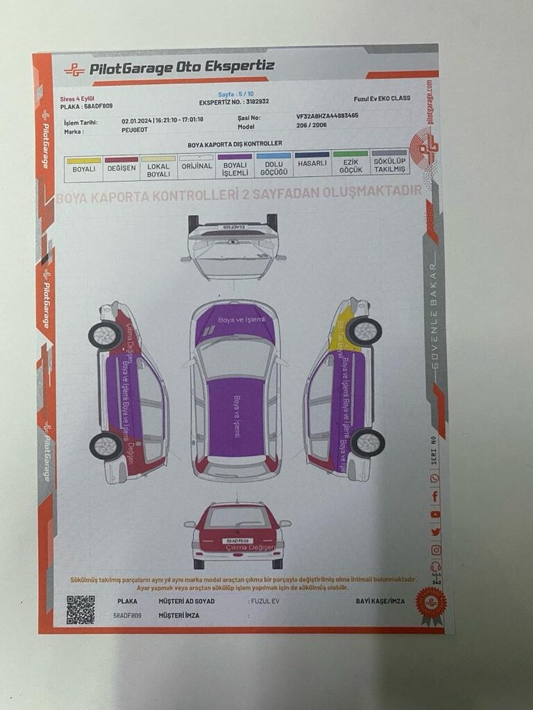 PEUGEOT 206 - 1.4 DİZEL - MASRAFSIZ BAKIMLI - 9
