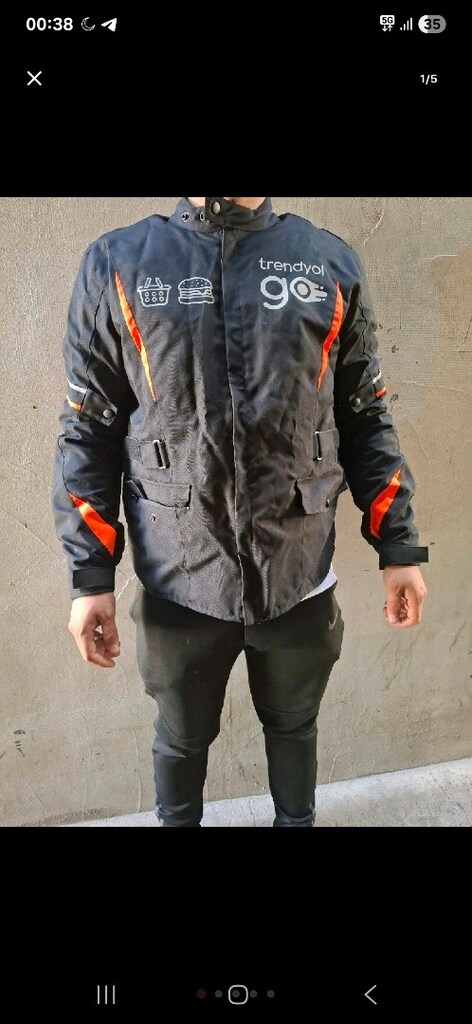 kışlık motorcu montu sıfır - 2