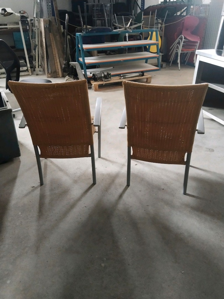 Aliminyum Rattan Bahçe Sandalyesi (Açıklamayı okuyun) - 5