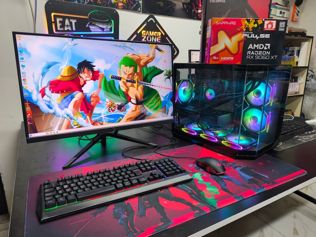DDR5 RYZEN 5 7600X-32GB-1 TB-RX 9060XT 16GB-27 İnc 2K 180Hz - 4