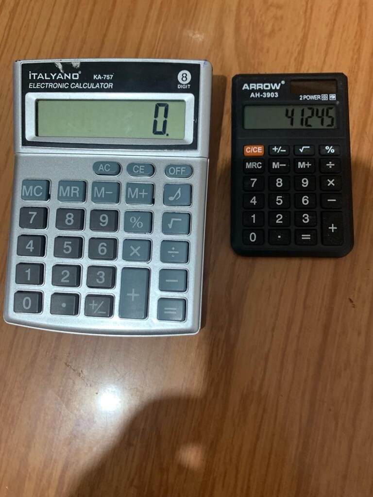 temiz kullanılmış hesap makinesi - 4