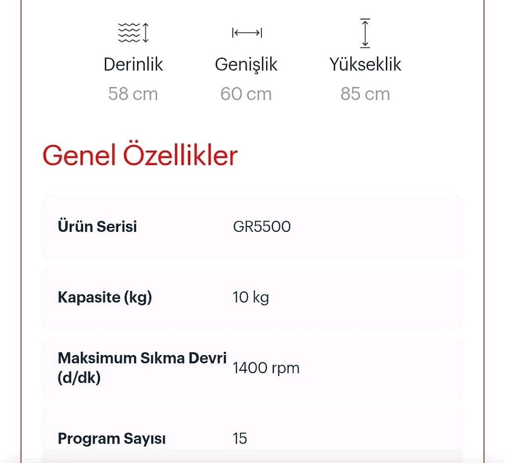 Grundig Gwm 101414 B 10kg 1400 devir çamaşır makinesi - 6