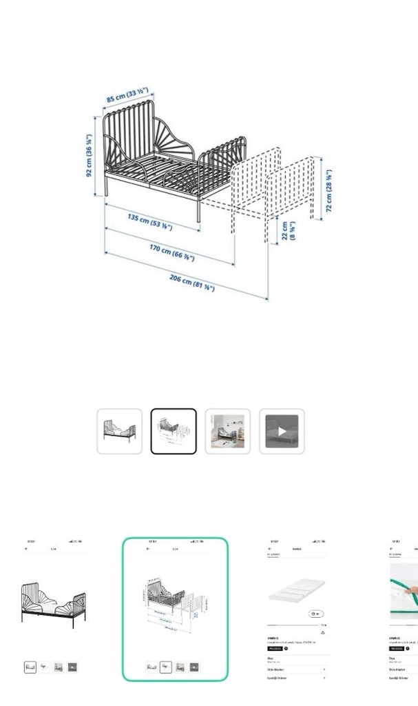 ikea uzayabilen karyola - 4