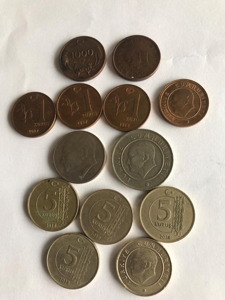 kolleksiyonluk eski madeni paralar liralar kuruşlar - 4