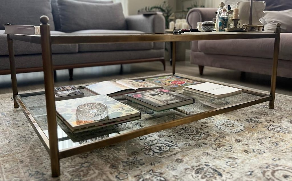 SALONUNUZA HAVA KATACAK MODERN ÇIFT KATLI CAM ORTA SEHPA - 6
