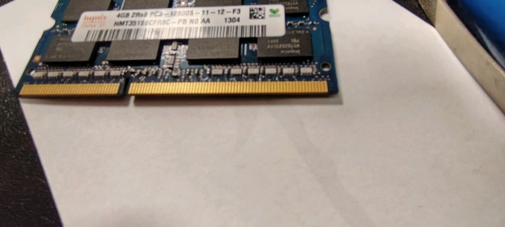 Hynix DDR3 Ram 4gb 2Rx8 PC3- 12800S - 11 - 12 - F3 - 3