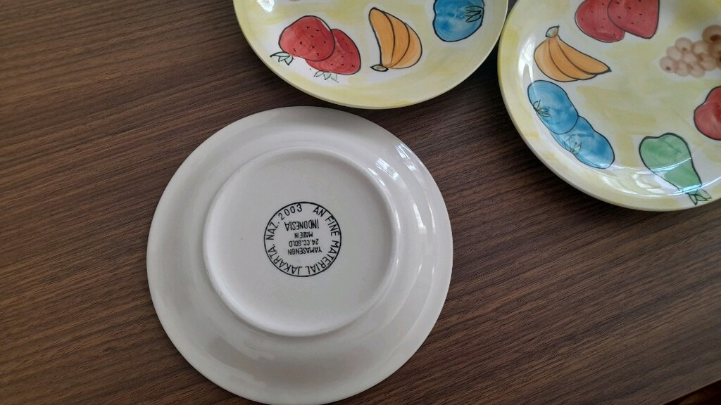 El yapımı porselen tabak seti 6'li - 2