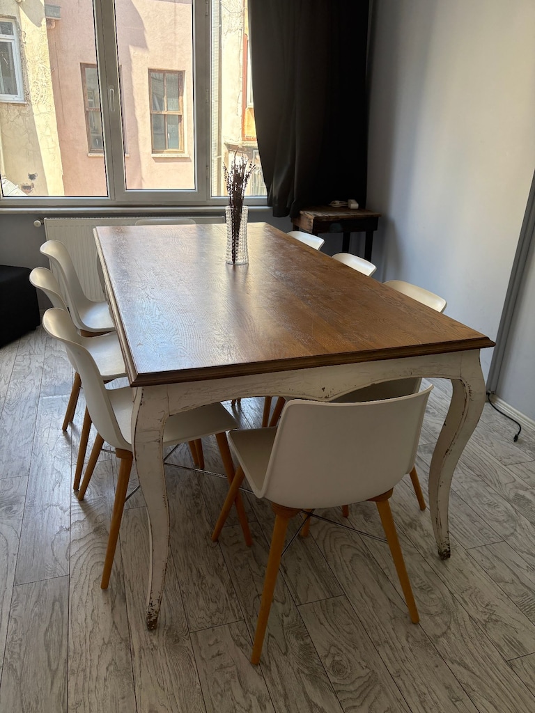 Mudo Marka Eskitme Ahşap Büyük Masa – 200x100 cm