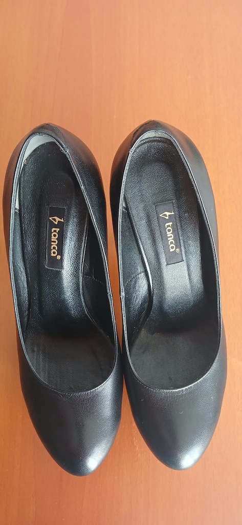 Orjinal Kemal Tanca Siyah Deri Platform Topuklu - 3